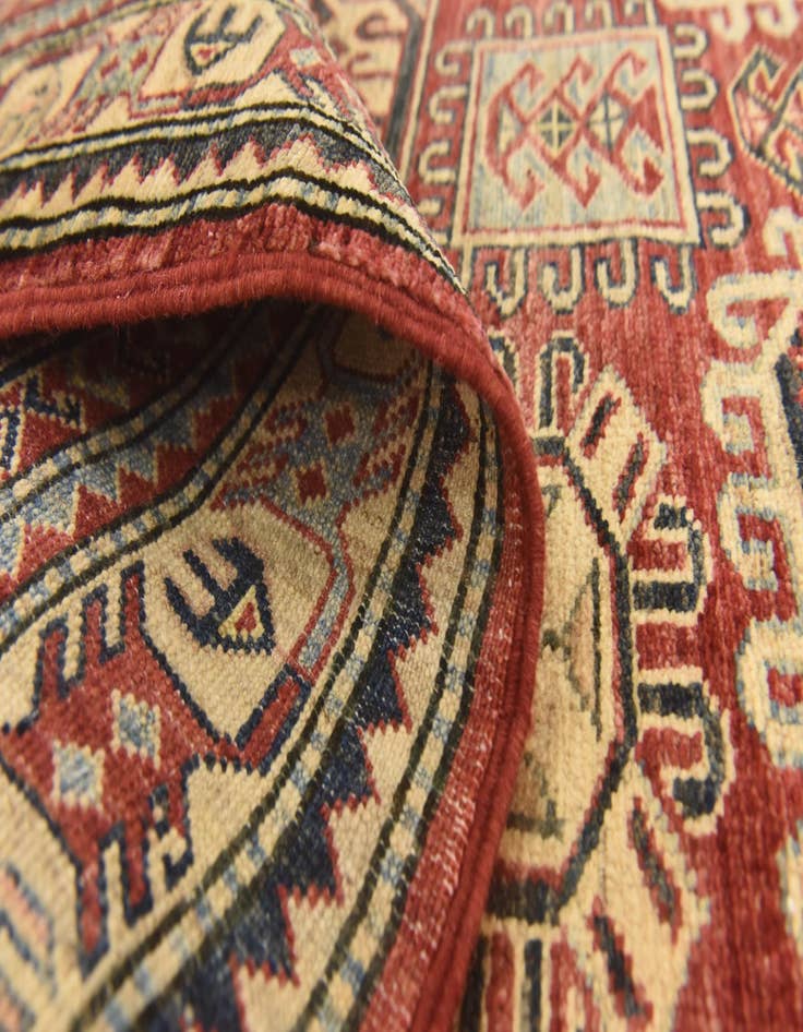 Detail image of  3' 5 x 5' 1  Hand Knotted Kazak Rug