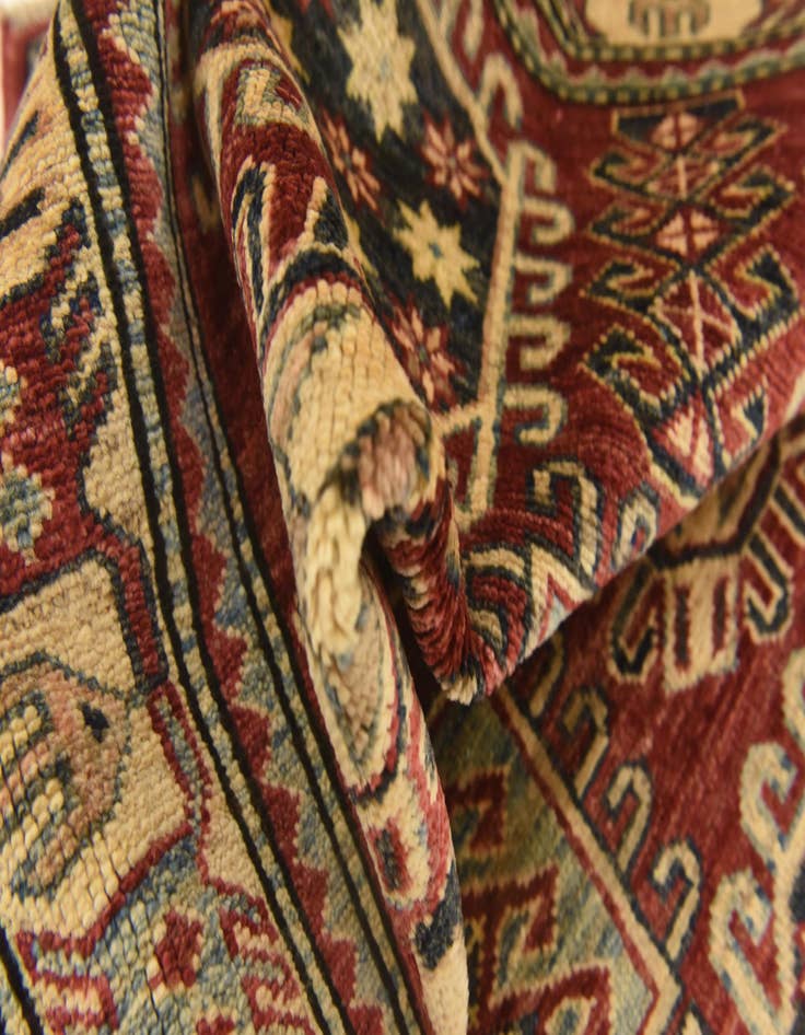 Detail image of  3' 5 x 5' 1  Hand Knotted Kazak Rug