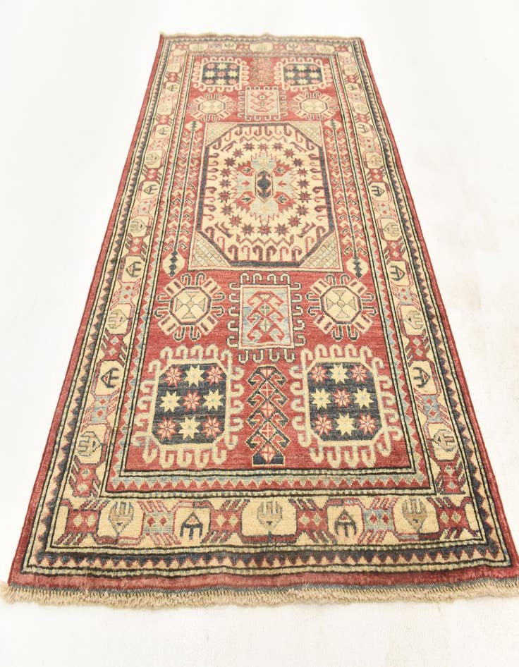 Detail image of  3' 5 x 5' 1  Hand Knotted Kazak Rug