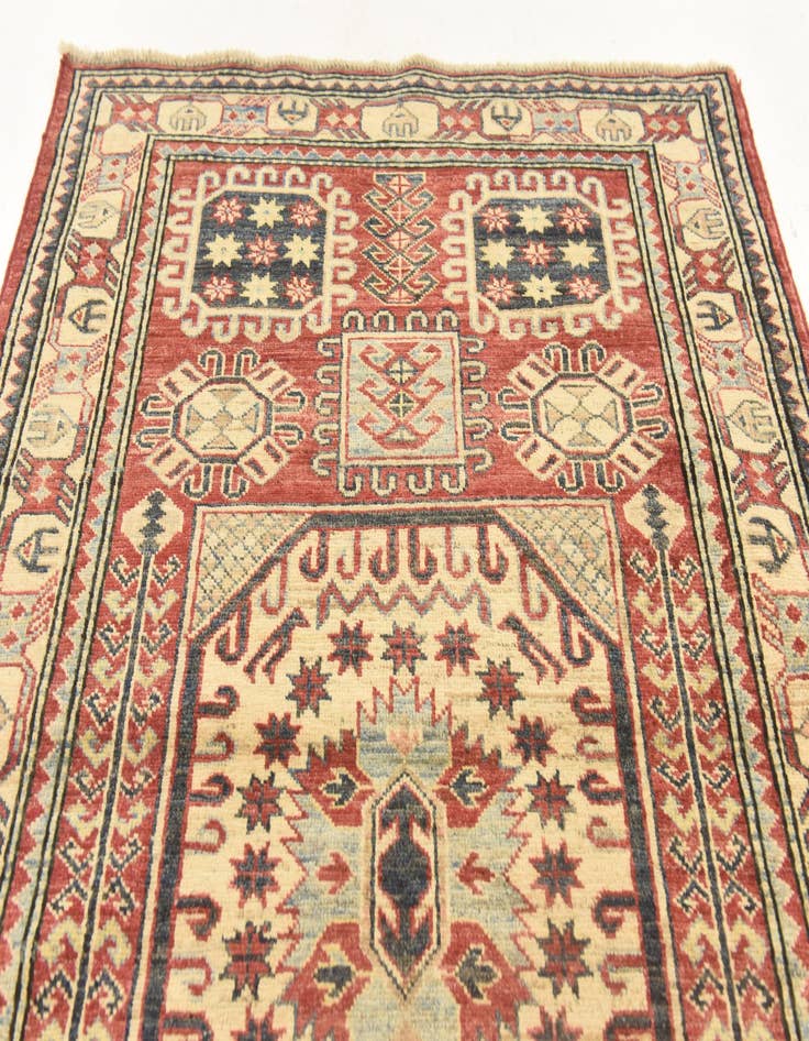 Detail image of  3' 5 x 5' 1  Hand Knotted Kazak Rug