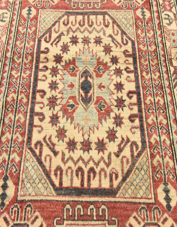 Detail image of  3' 5 x 5' 1  Hand Knotted Kazak Rug