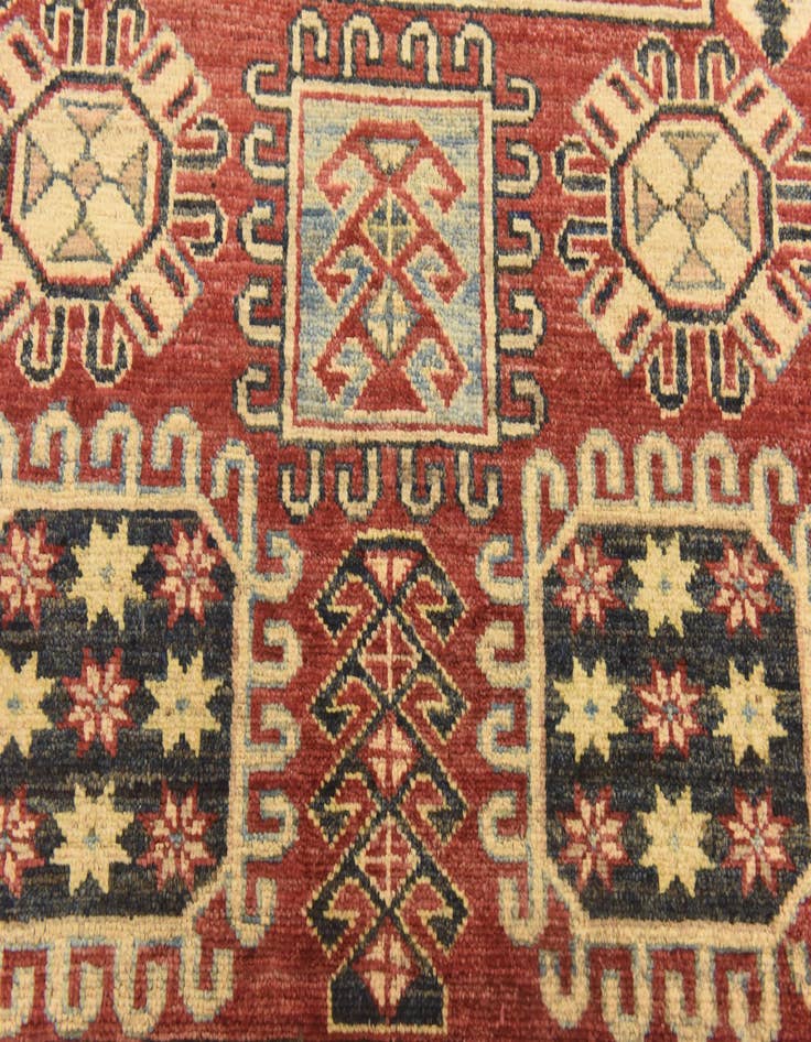 Detail image of  3' 5 x 5' 1  Hand Knotted Kazak Rug