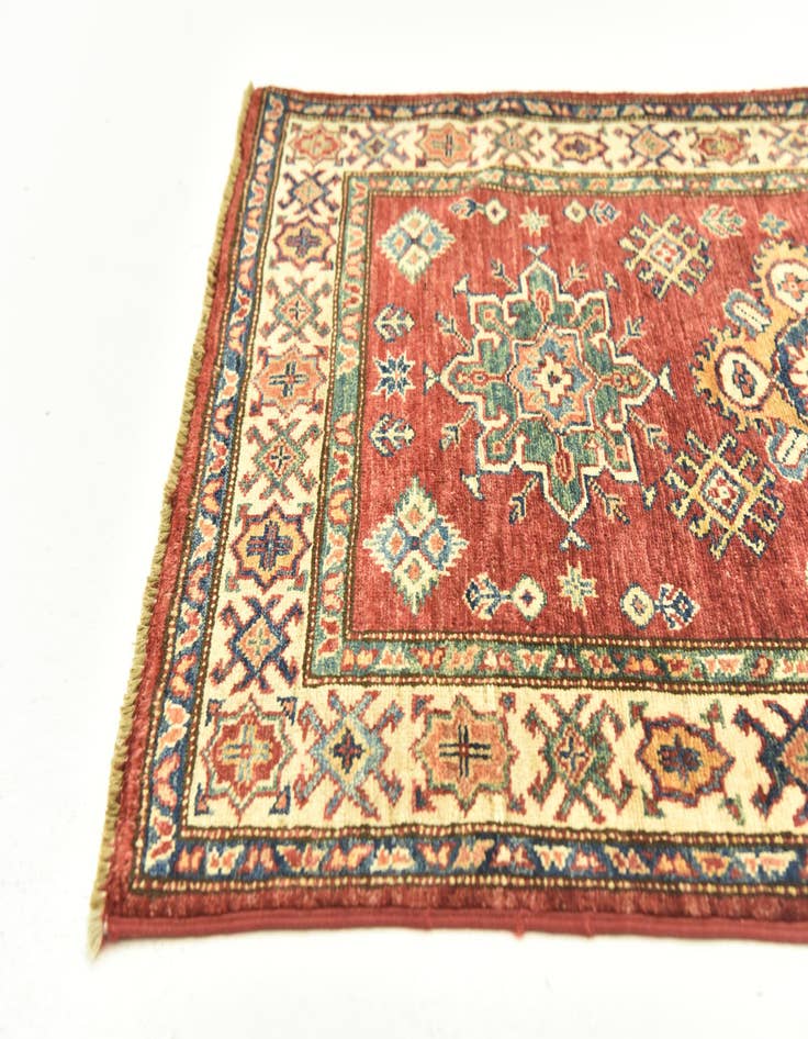 Detail image of  2' 9 x 4' 1  Hand Knotted Kazak Oriental Rug