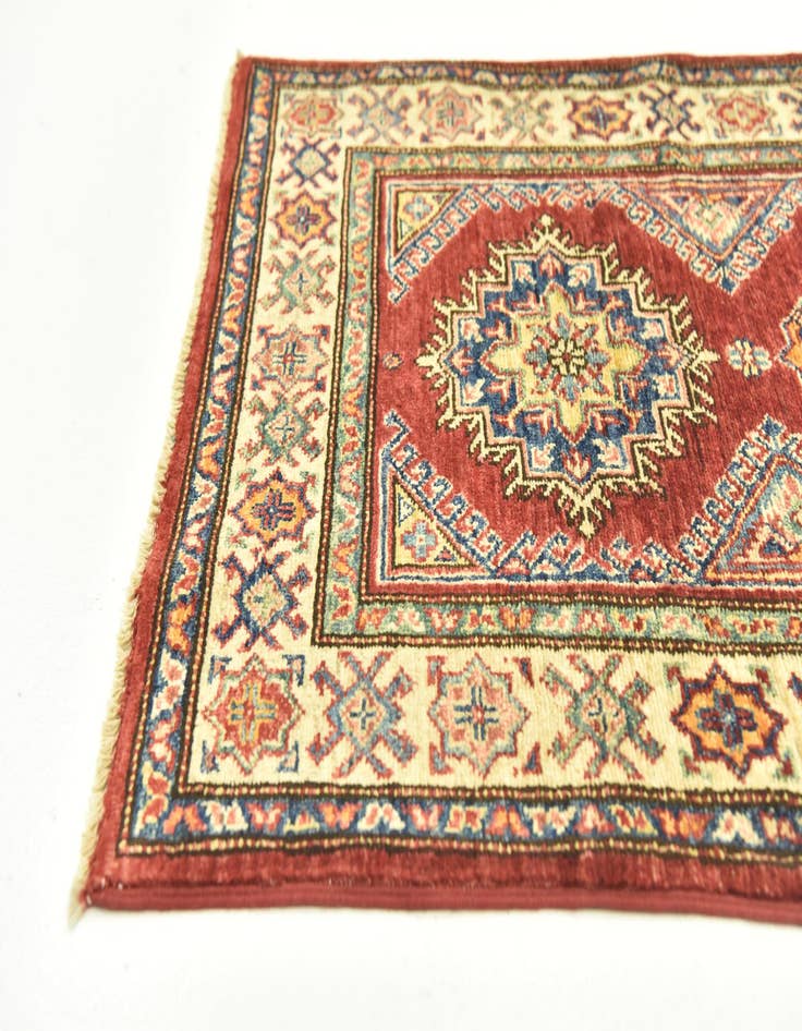 Detail image of  2' 7 x 4' 5  Hand Knotted Kazak Oriental Rug