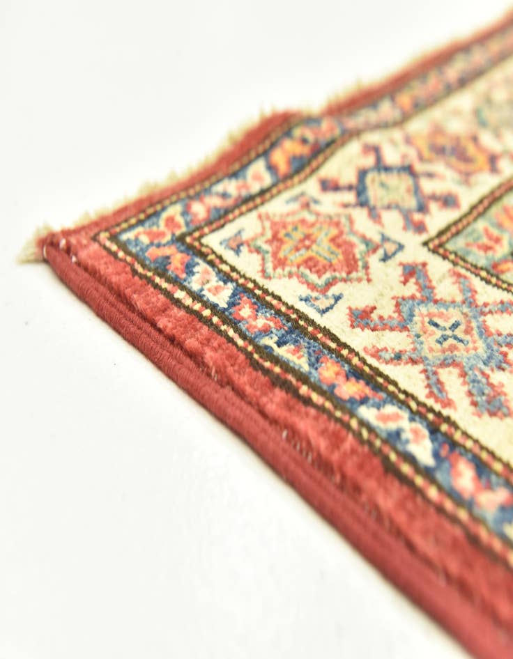 Detail image of  2' 7 x 4' 5  Hand Knotted Kazak Oriental Rug