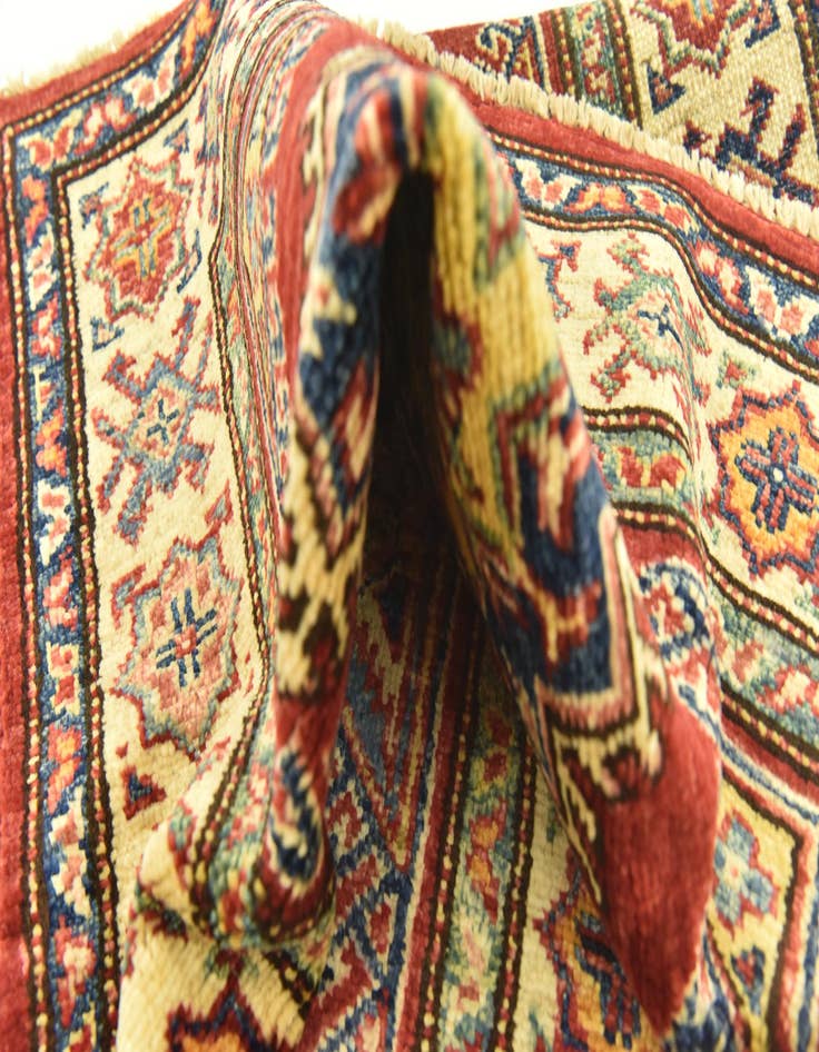 Detail image of  2' 7 x 4' 5  Hand Knotted Kazak Oriental Rug