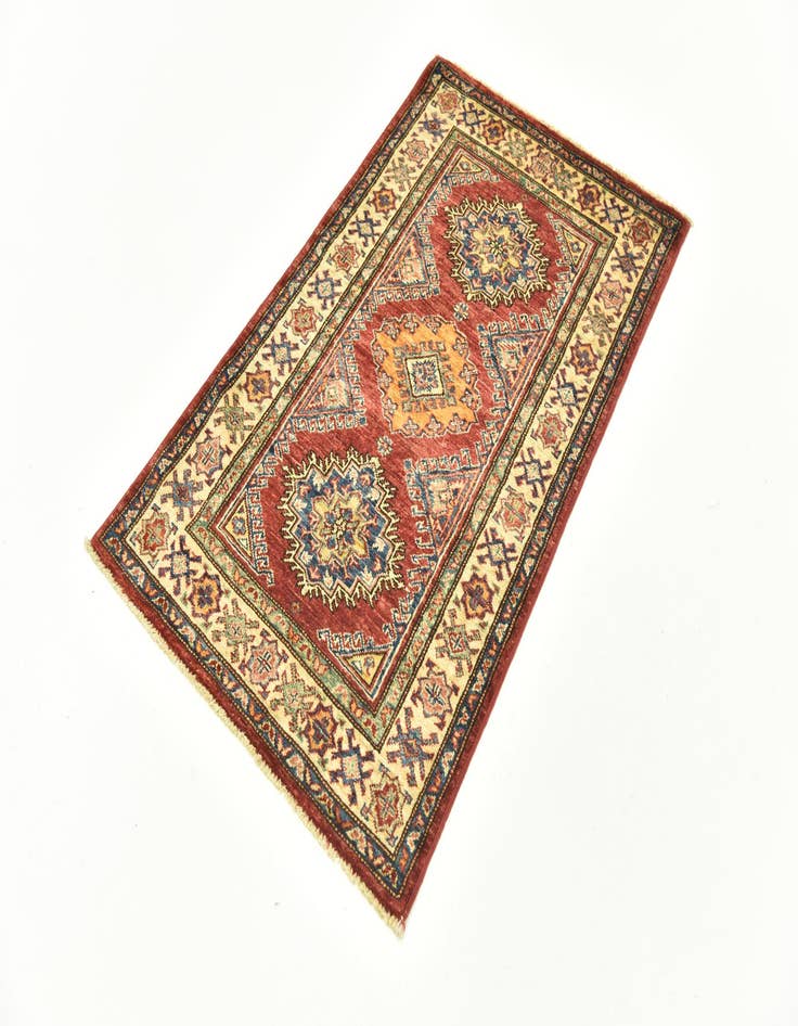 Detail image of  2' 7 x 4' 3  Hand Knotted Kazak Oriental Rug