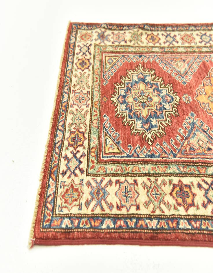 Detail image of  2' 7 x 4' 3  Hand Knotted Kazak Oriental Rug
