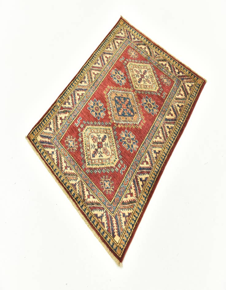 Detail image of  3' x 3' 9  Hand Knotted Kazak Oriental Rug