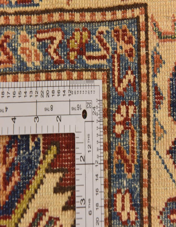 Detail image of  3' 4 x 5' 1  Hand Knotted Kazak Oriental Wool Rug