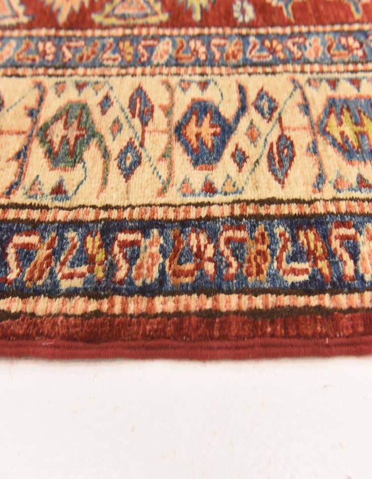 Detail image of  3' 4 x 5' 1  Hand Knotted Kazak Oriental Wool Rug