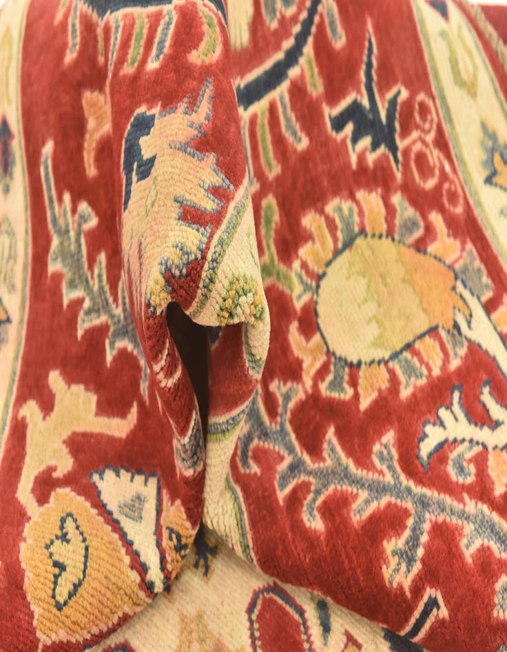 Detail image of  5' 8 x 7' 9  Hand Knotted Kazak Rug