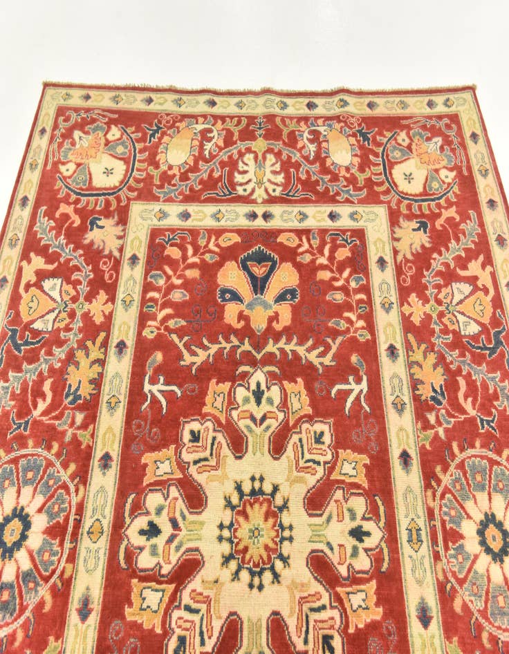 Detail image of  5' 8 x 7' 9  Hand Knotted Kazak Rug