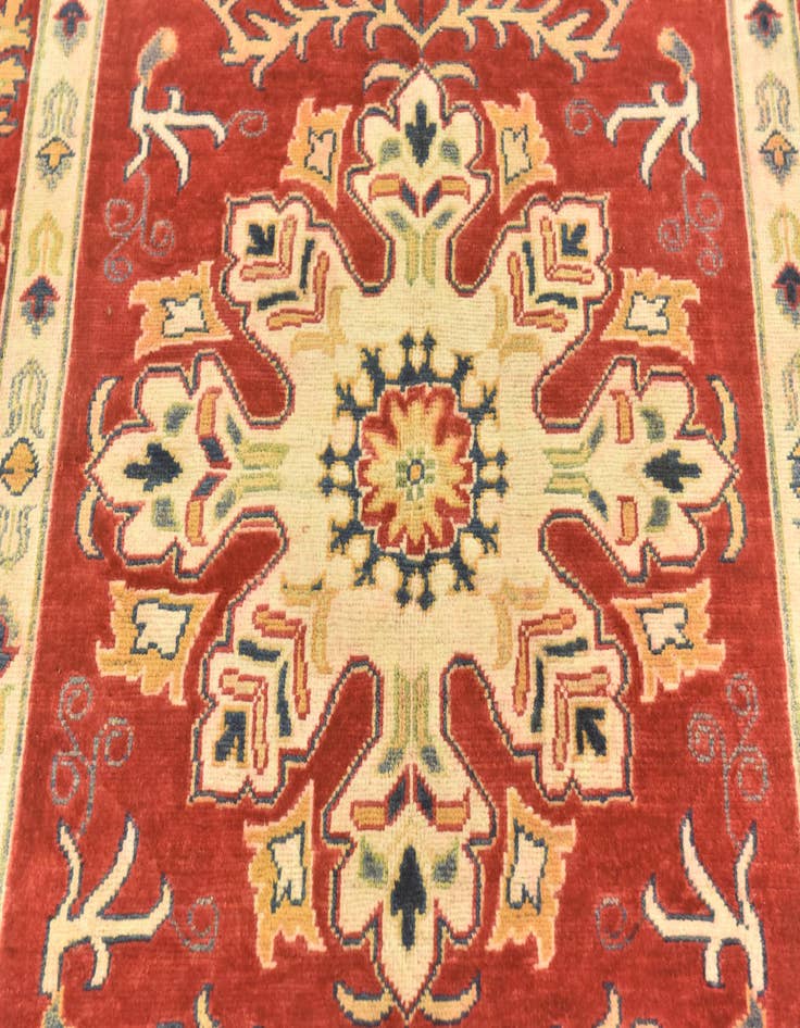 Detail image of  5' 8 x 7' 9  Hand Knotted Kazak Rug