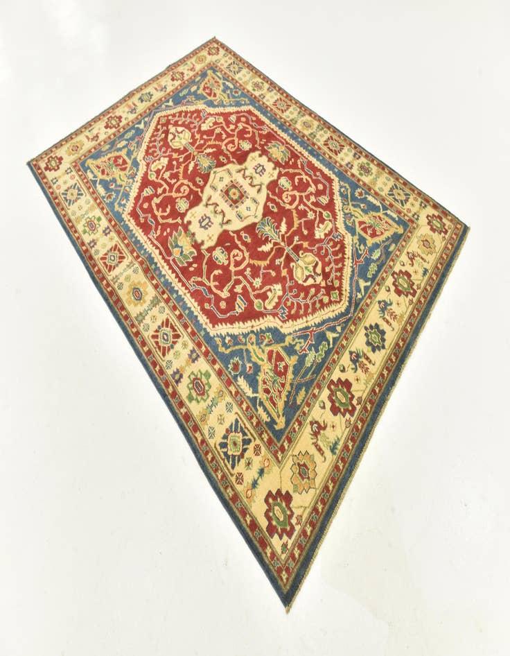 Detail image of  5' 6 x 7' 8  Hand Knotted Kazak Rug