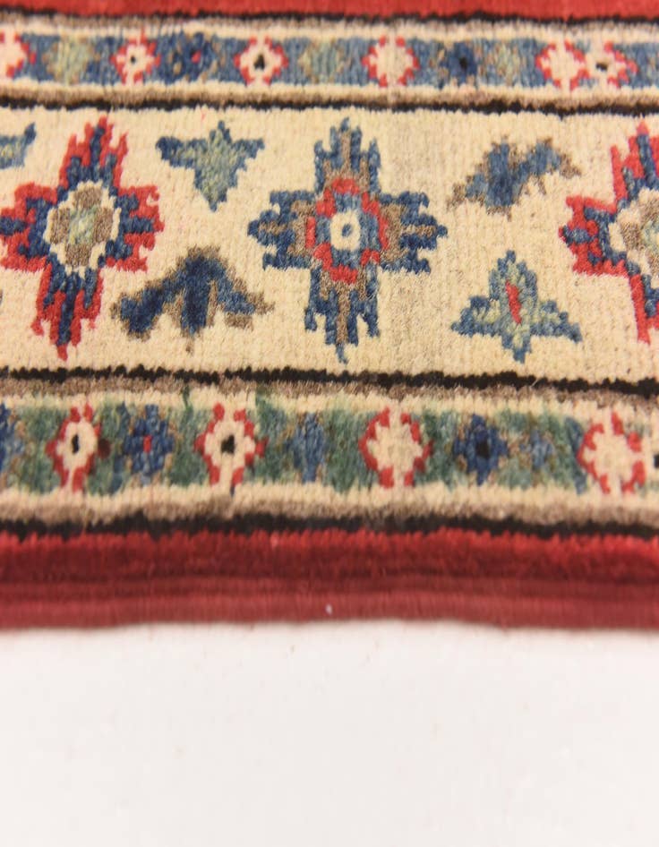 Detail image of  2' 6 x 4'  Hand Knotted Kazak Rug