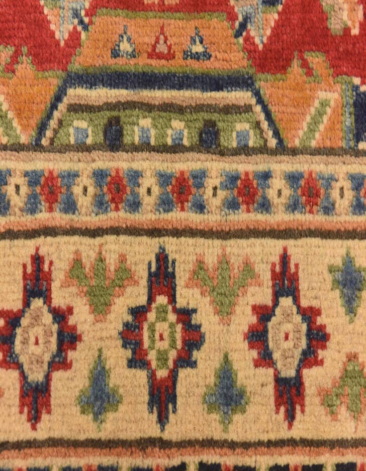 Detail image of  2' 8 x 4' 2  Hand Knotted Kazak Oriental Rug