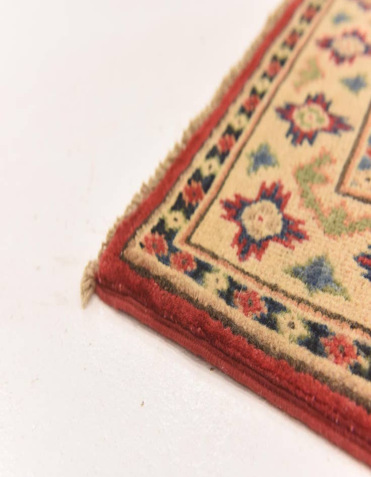 Detail image of  2' 8 x 4' 2  Hand Knotted Kazak Oriental Rug