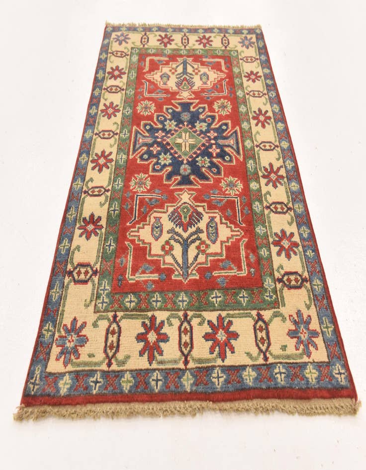 Detail image of  2' 8 x 4' 1  Hand Knotted Kazak Rug