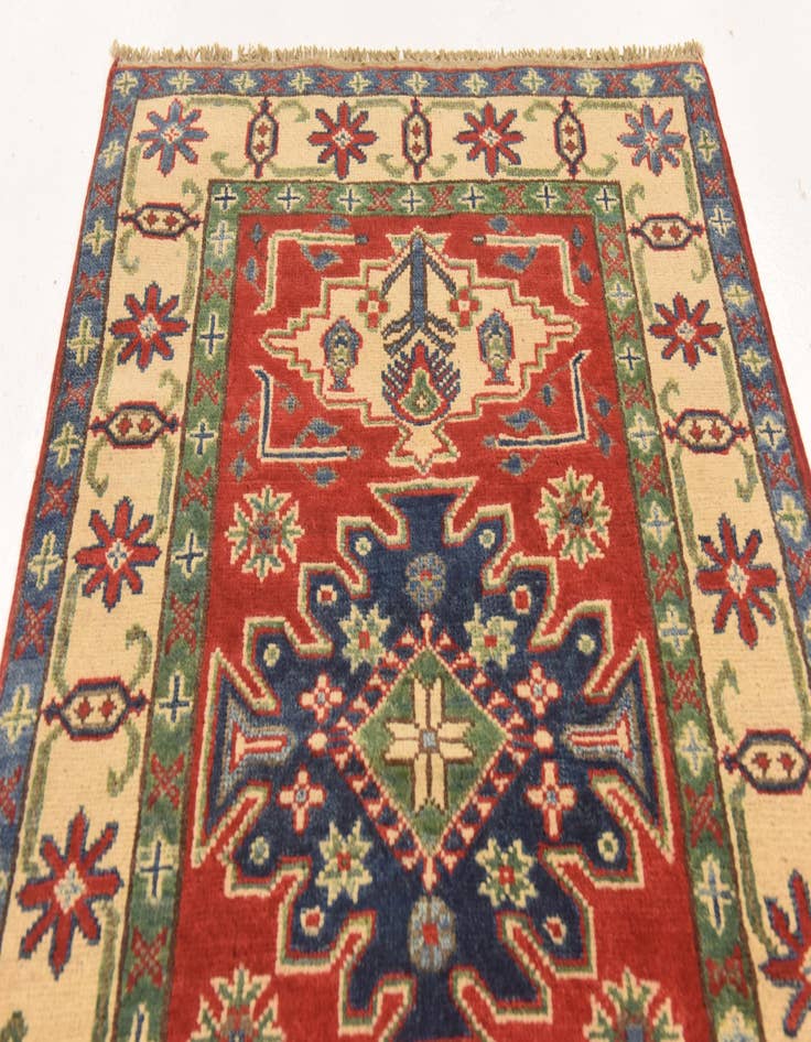 Detail image of  2' 8 x 4' 1  Hand Knotted Kazak Rug