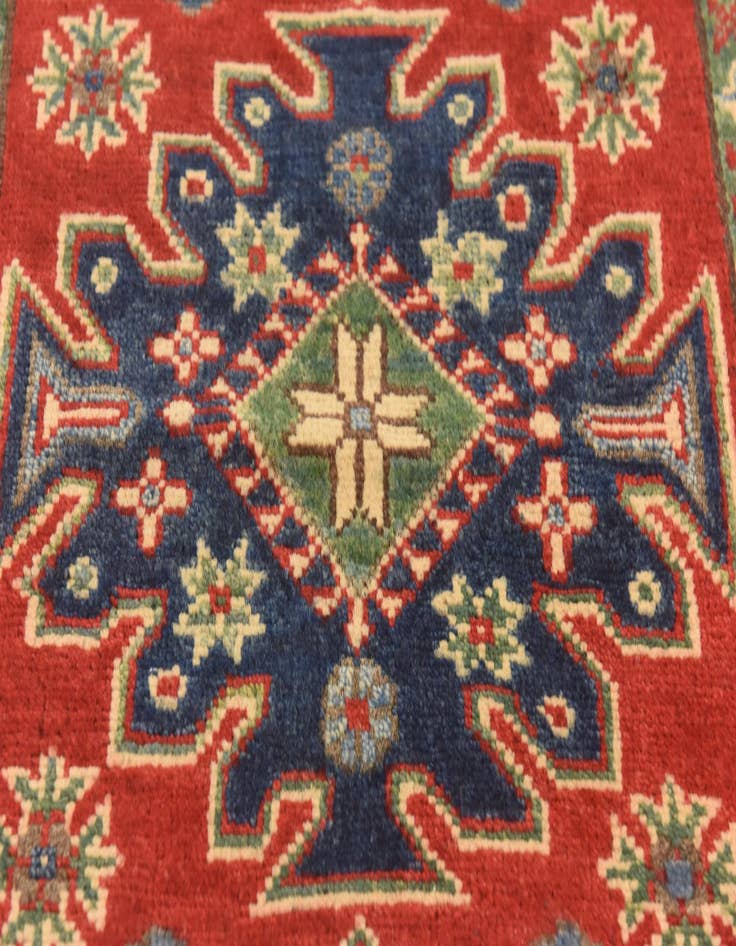 Detail image of  2' 8 x 4' 1  Hand Knotted Kazak Rug