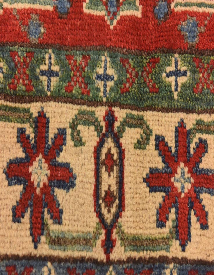 Detail image of  2' 8 x 4' 1  Hand Knotted Kazak Rug