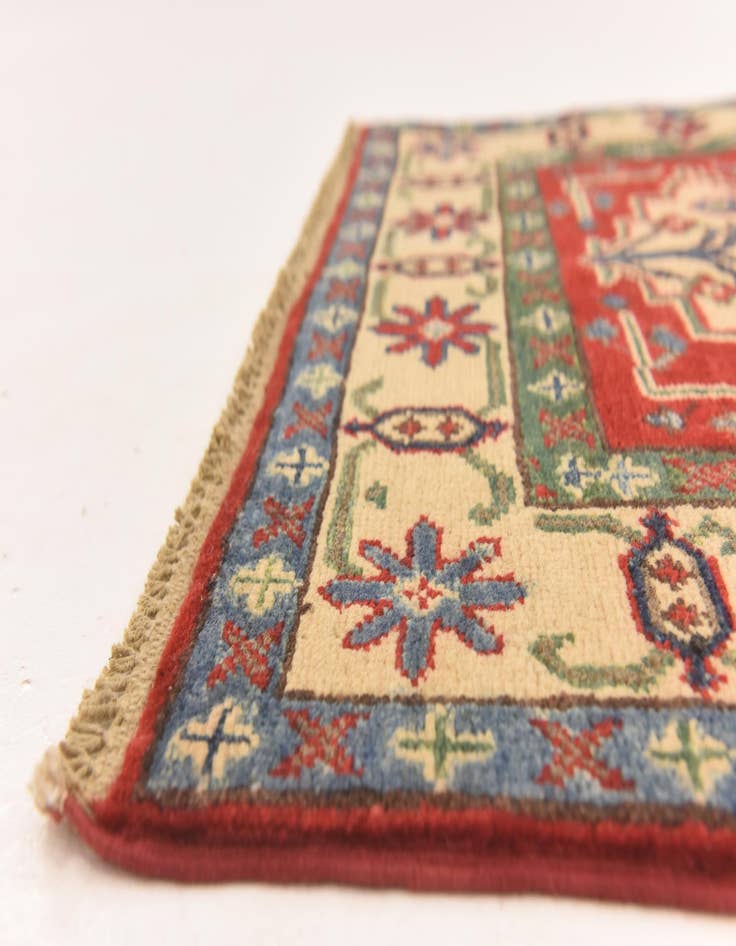 Detail image of  2' 8 x 4' 1  Hand Knotted Kazak Rug