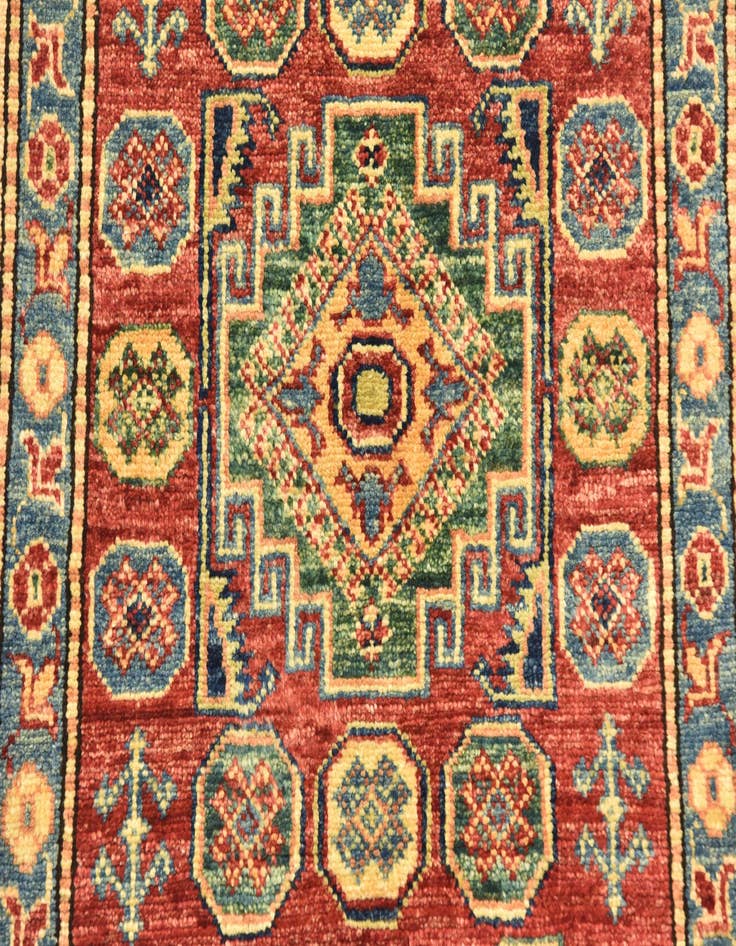 Detail image of  2' 7 x 4' 6  Hand Knotted Kazak Oriental Rug