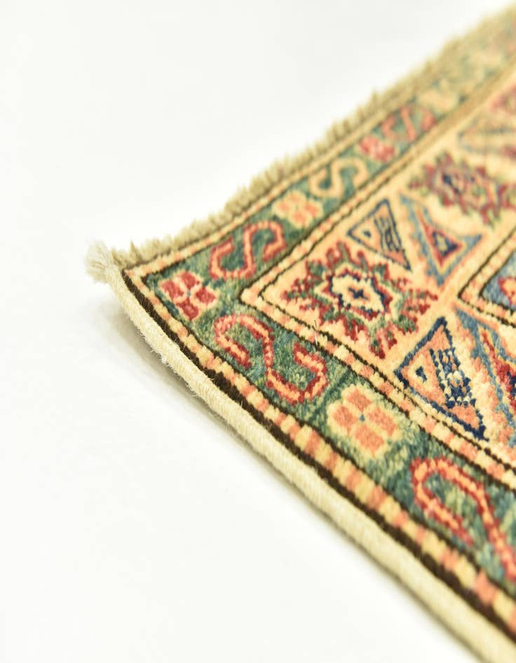 Detail image of  2' 7 x 4' 6  Hand Knotted Kazak Oriental Rug