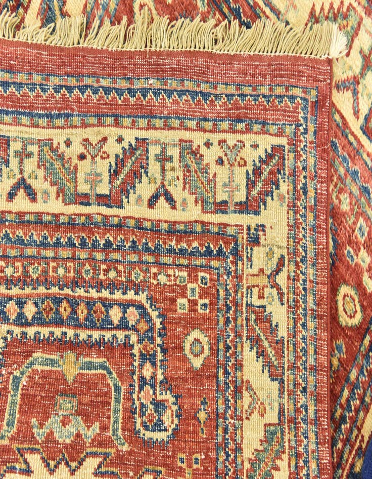 Detail image of  2' 8 x 4'  Hand Knotted Kazak Oriental Rug