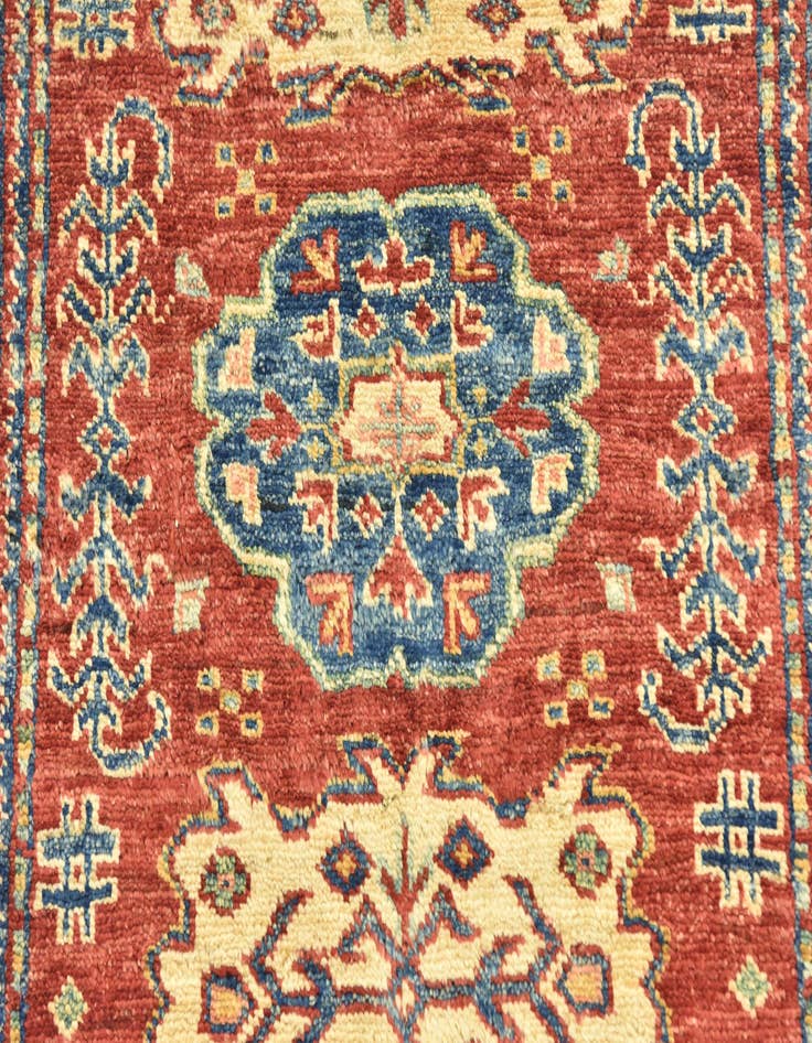 Detail image of  2' 8 x 4'  Hand Knotted Kazak Oriental Rug