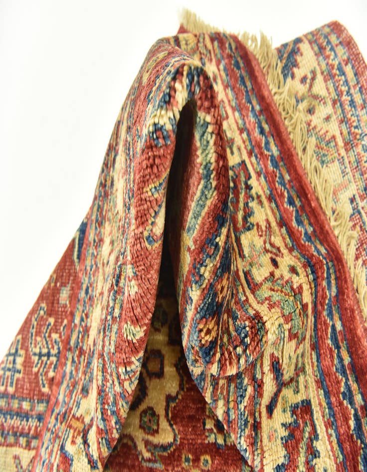 Detail image of  2' 8 x 4'  Hand Knotted Kazak Oriental Rug