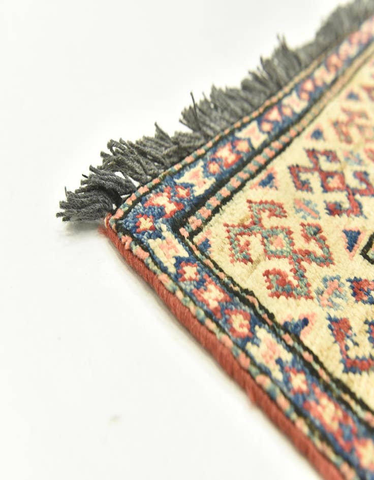 Detail image of  2' 8 x 4' 6  Hand Knotted Kazak Oriental Rug