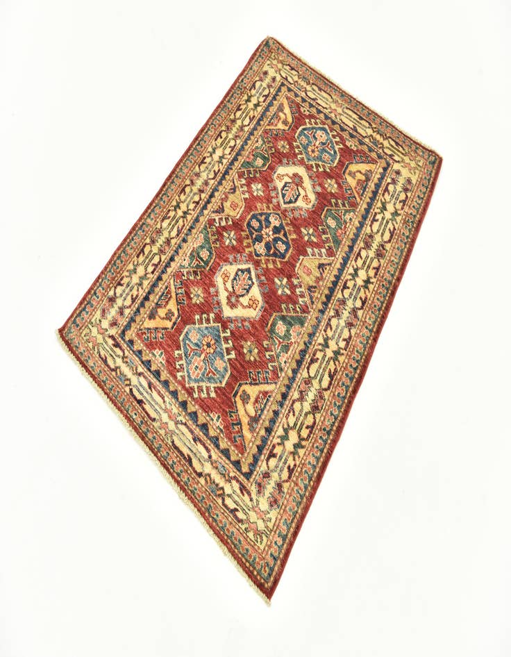 Detail image of  3' x 4' 2  Hand Knotted Kazak Oriental Rug