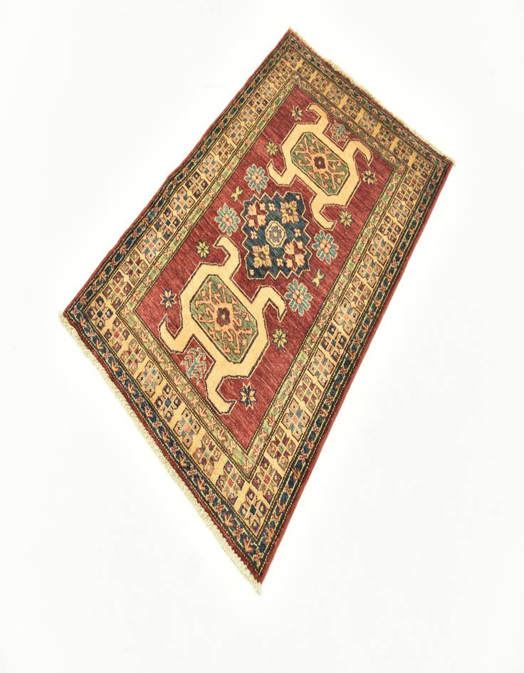 Detail image of  2' 8 x 3' 10  Hand Knotted Kazak Oriental Rug