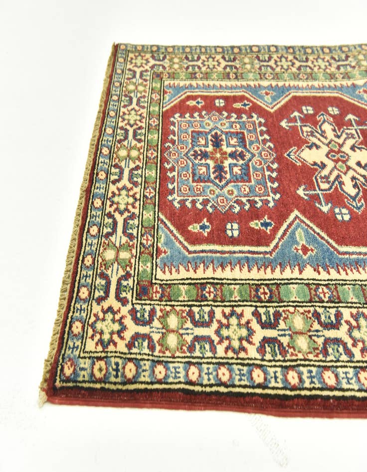 Detail image of  2' 9 x 4' 2  Hand Knotted Kazak Rug