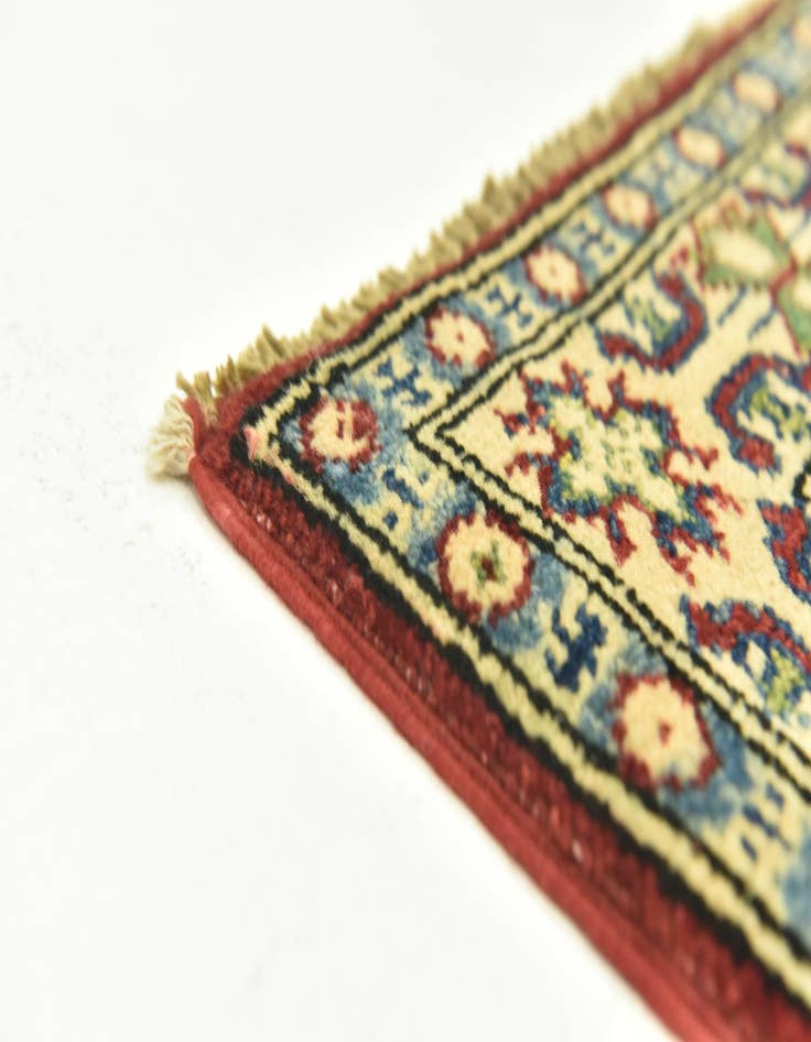 Detail image of  2' 9 x 4' 2  Hand Knotted Kazak Rug