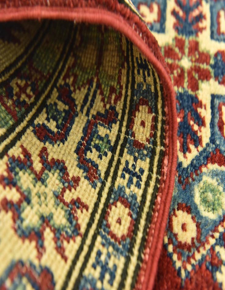 Detail image of  2' 9 x 4' 2  Hand Knotted Kazak Rug