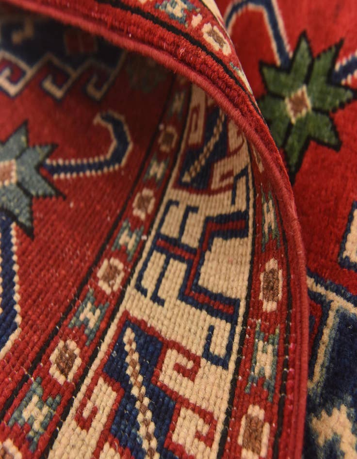 Detail image of  2' 8 x 4' 2  Hand Knotted Kazak Rug