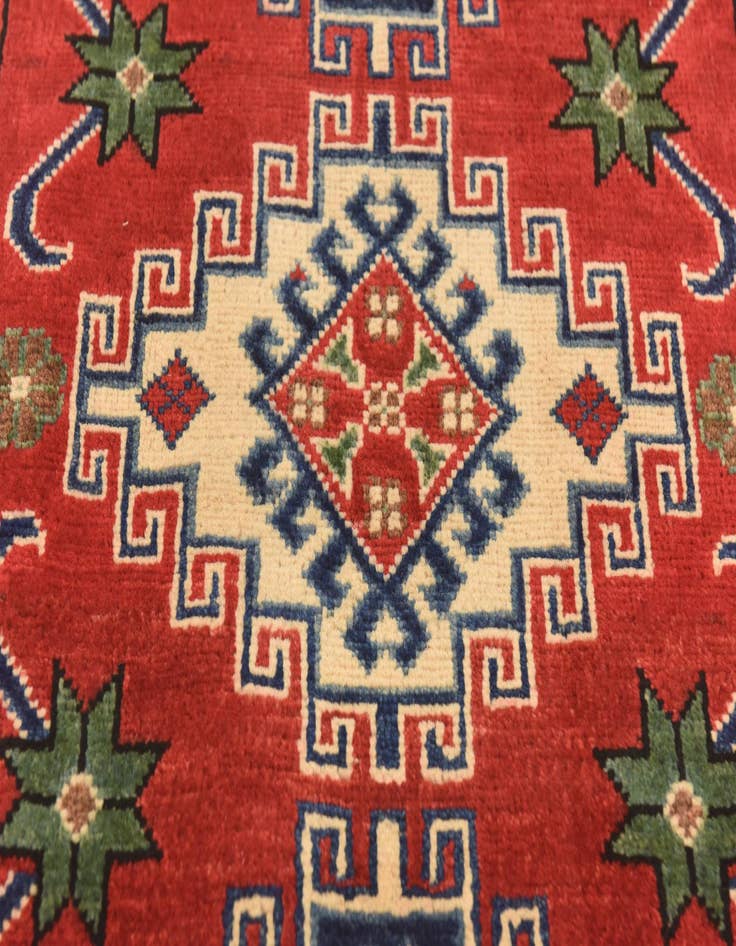 Detail image of  2' 8 x 4' 2  Hand Knotted Kazak Rug