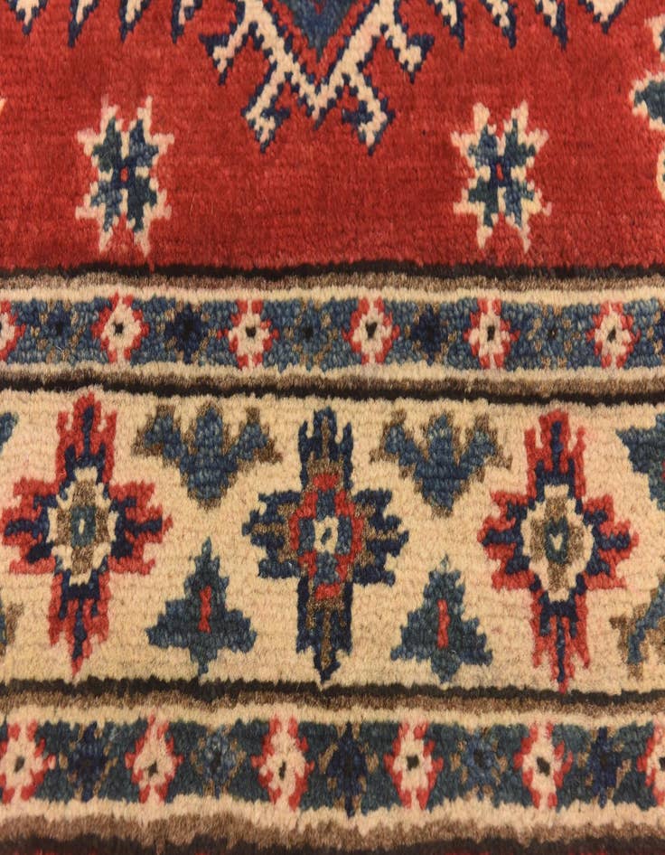 Detail image of  2' 7 x 4'  Hand Knotted Kazak Rug