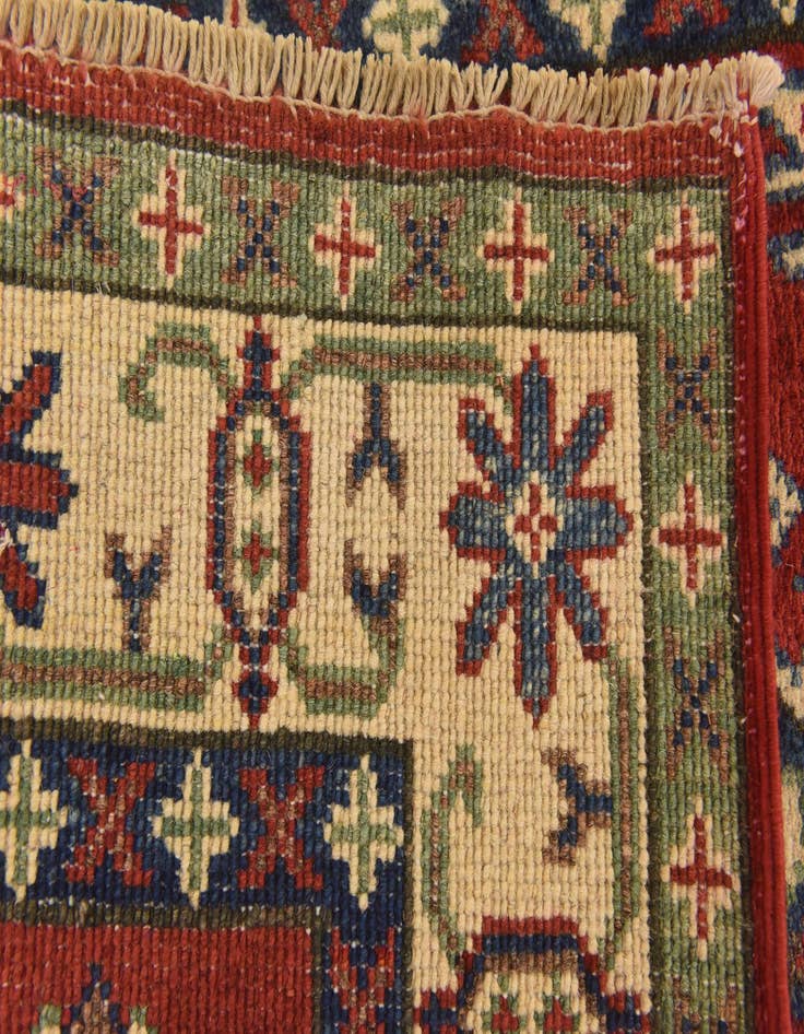 Detail image of 2' 8 x 4' 3 Hand Knotted Kazak Rug