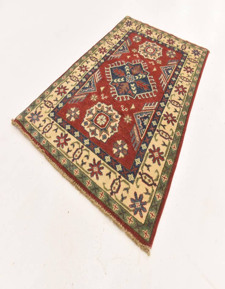 Detail image of  2' 8 x 4' 3  Hand Knotted Kazak Rug