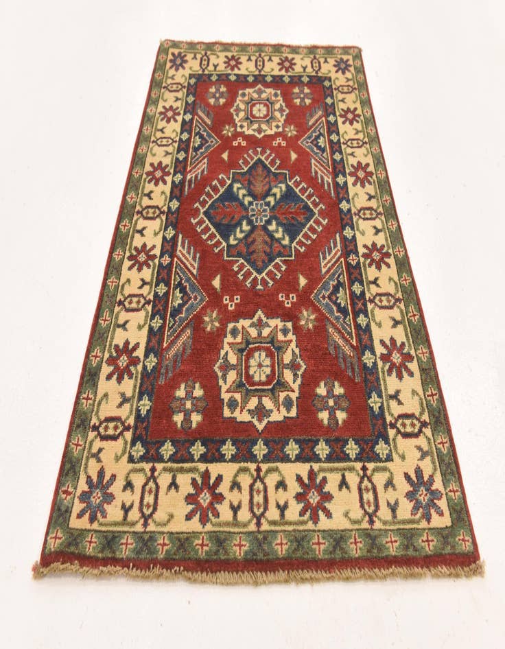 Detail image of  2' 8 x 4' 3  Hand Knotted Kazak Rug