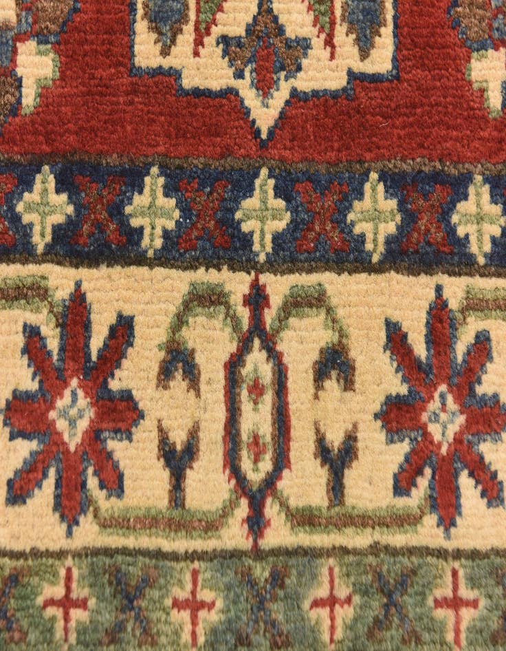 Detail image of  2' 8 x 4' 3  Hand Knotted Kazak Rug