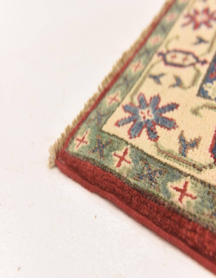 Detail image of  2' 8 x 4' 3  Hand Knotted Kazak Rug