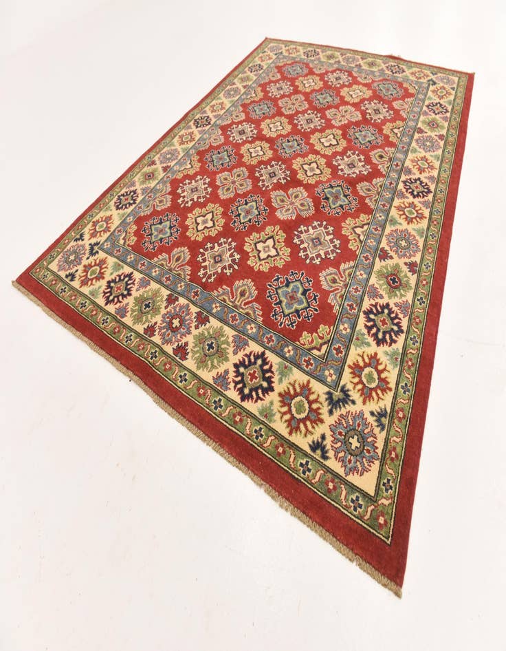 Detail image of  5' 8 x 7' 10  Hand Knotted Kazak Rug