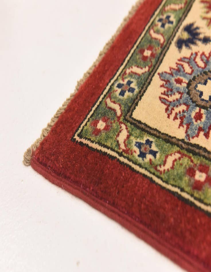 Detail image of  5' 8 x 7' 10  Hand Knotted Kazak Rug