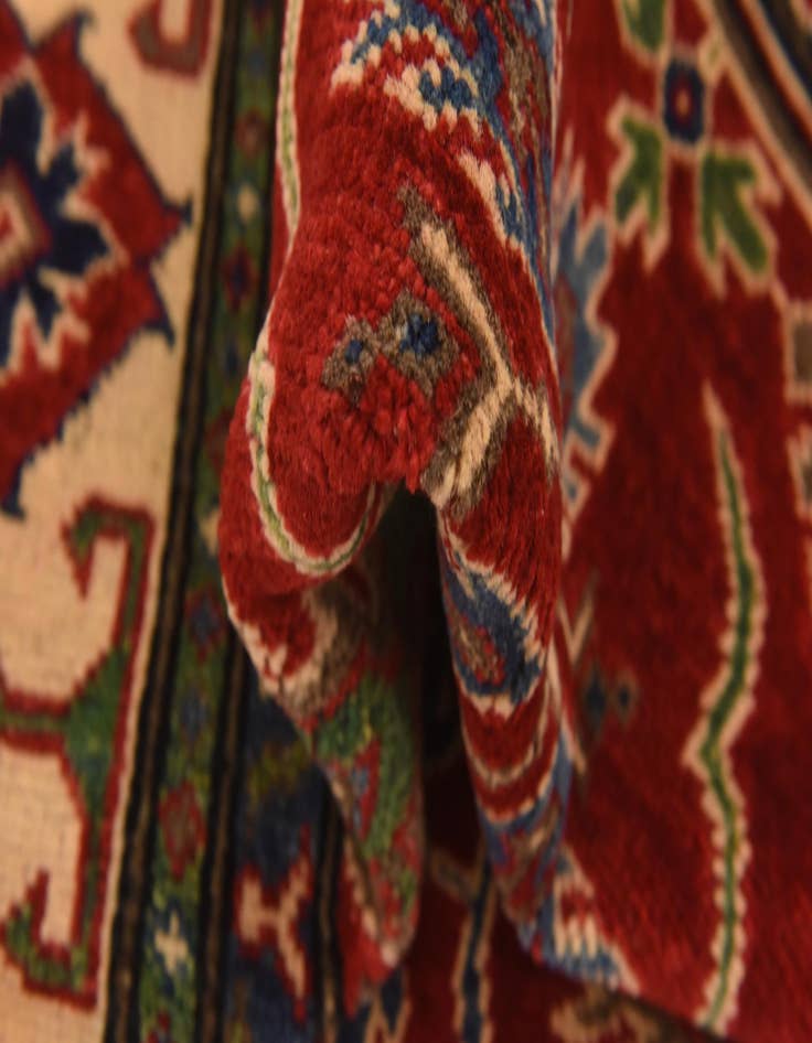 Detail image of  5' 8 x 8' 2  Hand Knotted Kazak Rug