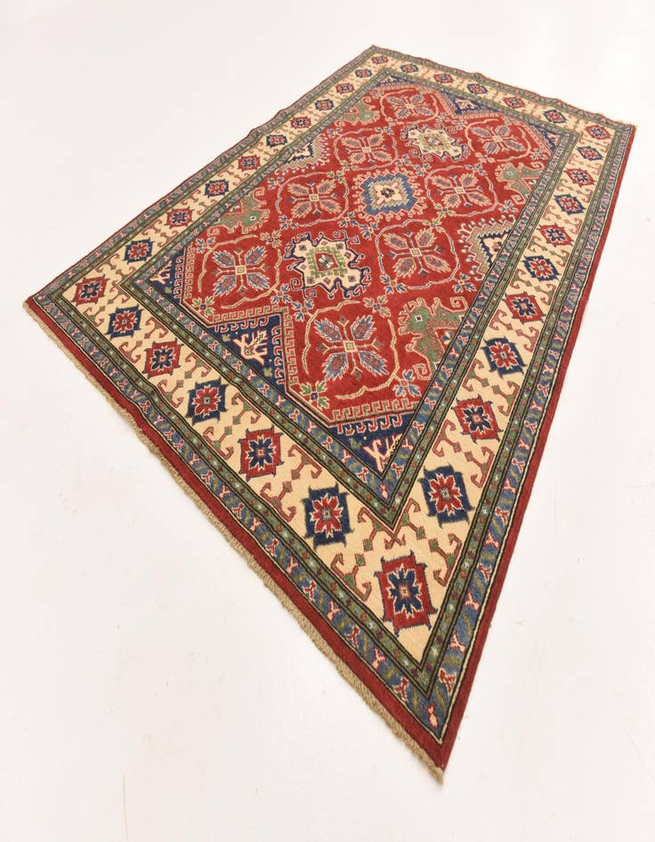 Detail image of  5' 8 x 8' 2  Hand Knotted Kazak Rug